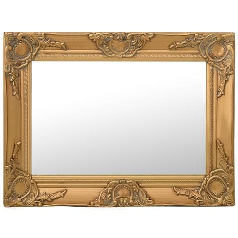 Specchio Da Parete Stile Barocco 60x40 Cm Oro - Foto 1