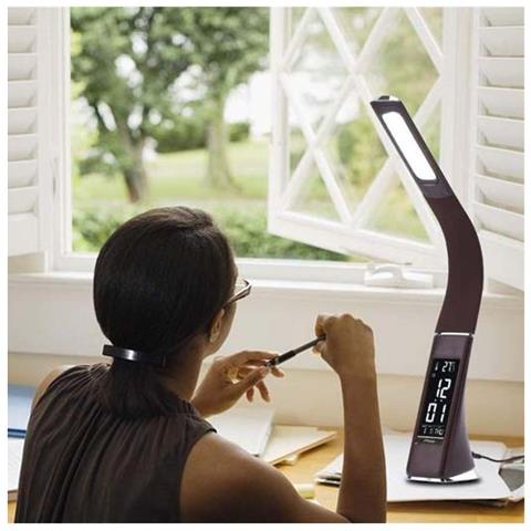 Ll407 Lampada Led Da Tavolo Scrivania Ufficio Nera - Foto 5