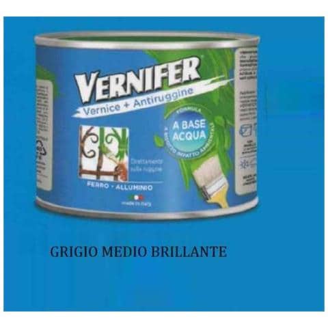 Vernifer Vernice Acqua 500ml Grigio Med - Foto 1
