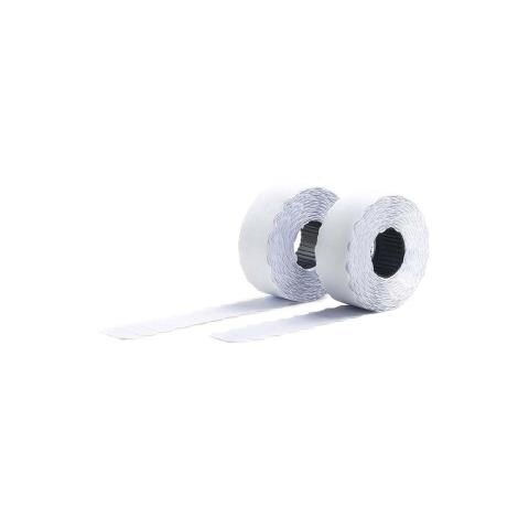 Etichetta cartellino prezzo - 26 mm Larghezza x 16 mm Lunghezza - 10 Rullo - Rettangolo - 1200 / Rotolo - Carta - Bianco - Foto 1