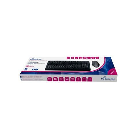 MROS104, RF Wireless, Senza fili, PC / server, Nero, Resistente agli spruzzi, Monotono - Foto 1