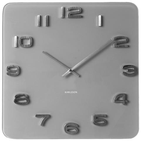 Vintage Quartz wall clock Quadrato Grigio - Foto 1