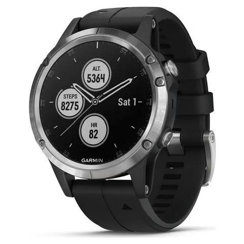 GARMIN Smartwatch Garmin 010-01987-16 Fenix 5s Plus Sapphire Silver E Black