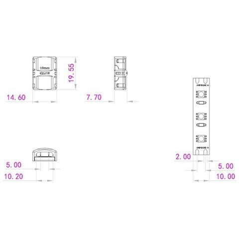 Led Strip Connector 2pin 10mm - Foto 2