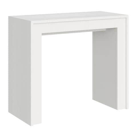 Consolle Allungabile 90x42/302 Cm Mia - Bianco Frassino - Foto 1