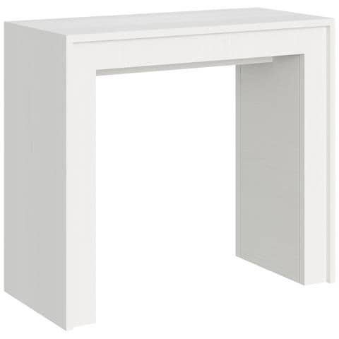 Consolle Allungabile 90x42/302 Cm Mia - Bianco Frassino - Foto 2