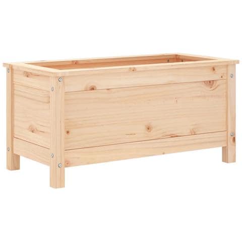Fioriera Da Giardino 82,5x40x39 Cm In Legno Massello Di Pino - Foto 1