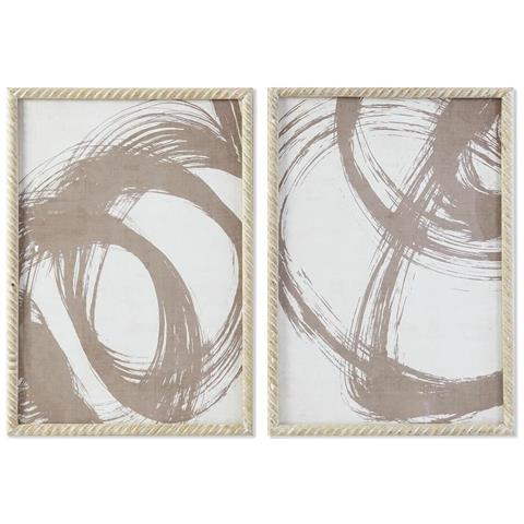 Quadro Dkd Home Decor 50 X 2,5 X 70 Cm Astratto Moderno (2 Unità) - Foto 1