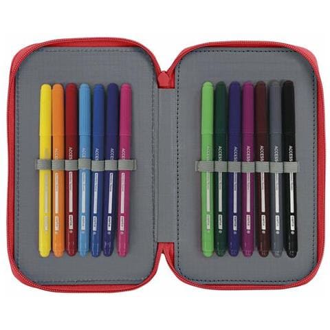 Plumier Doppio Real Sporting De Gijón Rosso (28 Pcs) - Foto 2