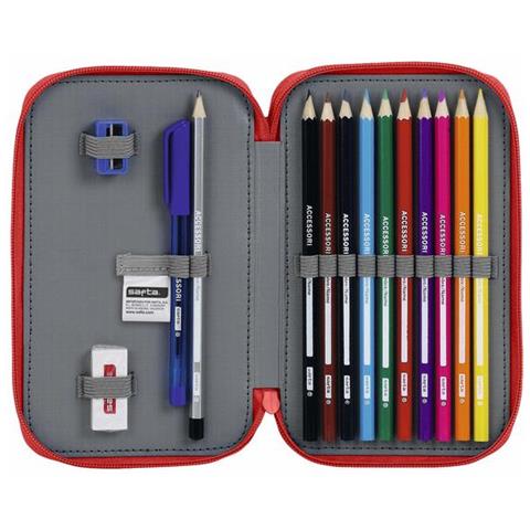 Plumier Doppio Real Sporting De Gijón Rosso (28 Pcs) - Foto 4