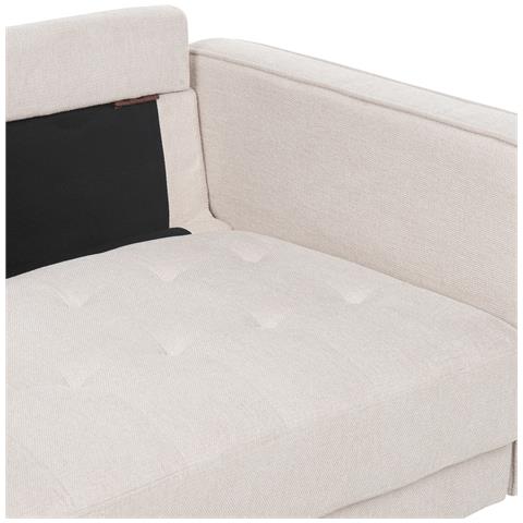 Divano 3 Posti Nurmo Tessuto Beige Chiaro - Foto 15