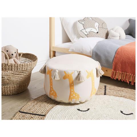 Pouf Per Bambini Kartee Cotone Beige - Foto 1