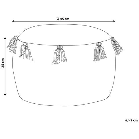 Pouf Per Bambini Kartee Cotone Beige - Foto 13