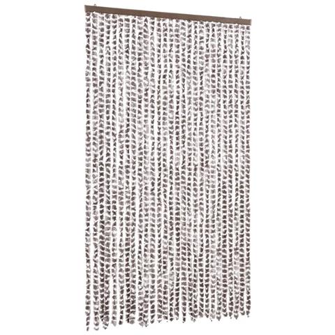 Tenda Antimosche Tortora E Bianca 118x220 Cm In Ciniglia - Foto 2