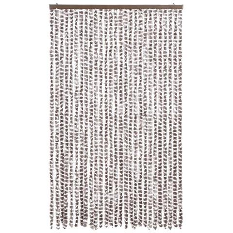 Tenda Antimosche Tortora E Bianca 118x220 Cm In Ciniglia - Foto 3