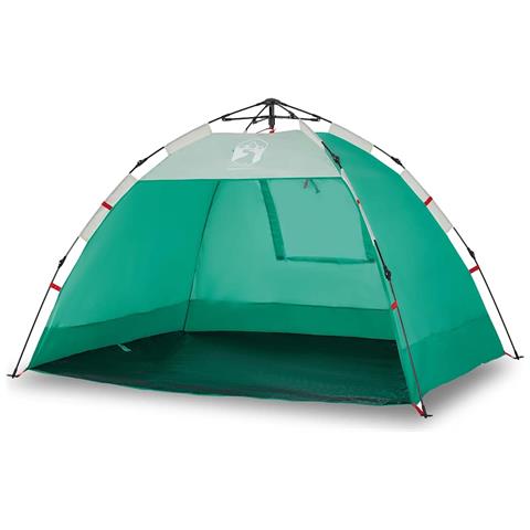 Tenda da Spiaggia 2 Persone Verde Rilascio Rapido Impermeabile - Foto 1