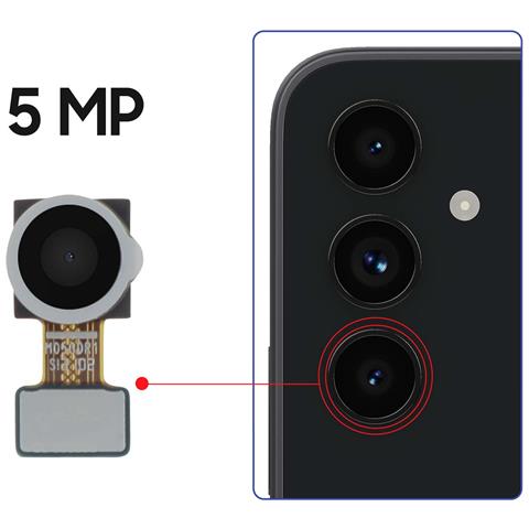 Fotocamera Obiettivo Macro 5mp Per Samsung Galaxy A54 5g E A34 5g, Nero - Foto 4