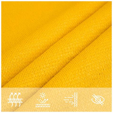 Vela Parasole 160 G /m Rettangolare Giallo 3,5x4,5 M In Hdpe - Foto 10