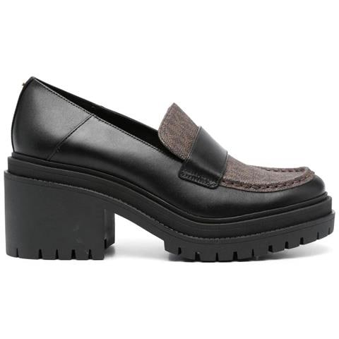 Rocco Heeled Loafer Mocassino Pelle Di Mucca Scarpe Donna Nero Eu 36, 40f3rcmp1b-007 - Foto 2