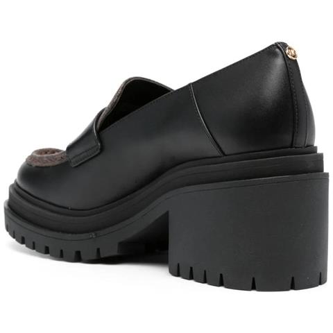 Rocco Heeled Loafer Mocassino Pelle Di Mucca Scarpe Donna Nero Eu 36, 40f3rcmp1b-007 - Foto 3