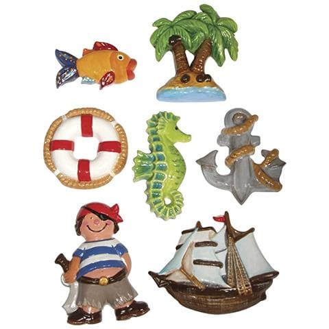 Rayher - Stampo Per Colata - Ornamenti Navigazione - 7 Motivi 6,5-9 23,2x18,3cm - Foto 1