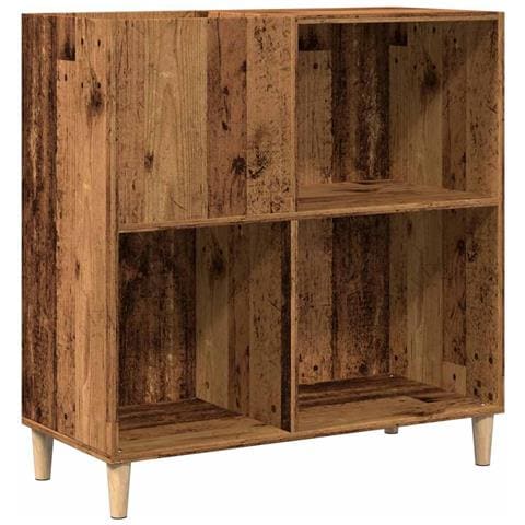 Mobile Porta Dischi Legno Antico 84,5x38x89cm Legno Multistrato - Foto 2