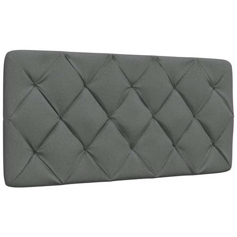 Cuscino Testiera Grigio Scuro 100 Cm In Tessuto - Foto 1