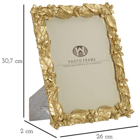 Portafoto Olistic 21 - Oro - Poliresina - 26x2x30,7 Cm - Foto 6