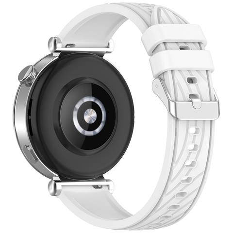Cinturino In Silicone Testurizzato Per Huawei Gt5 / Gt5 Pro White - Foto 2