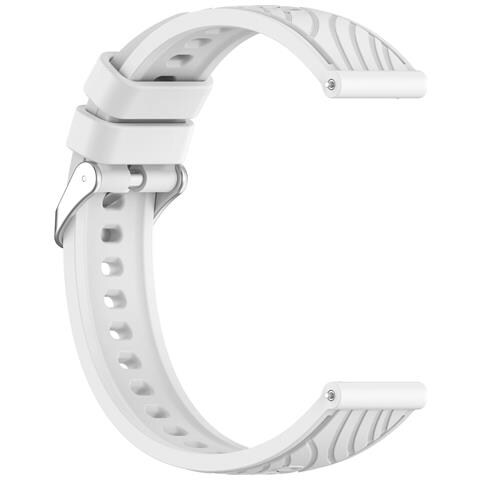 Cinturino In Silicone Testurizzato Per Huawei Gt5 / Gt5 Pro White - Foto 4