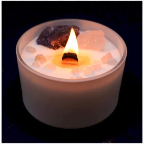 Candela Di Soia Cristallo Chakra Del Terzo Occhio - Foto 3