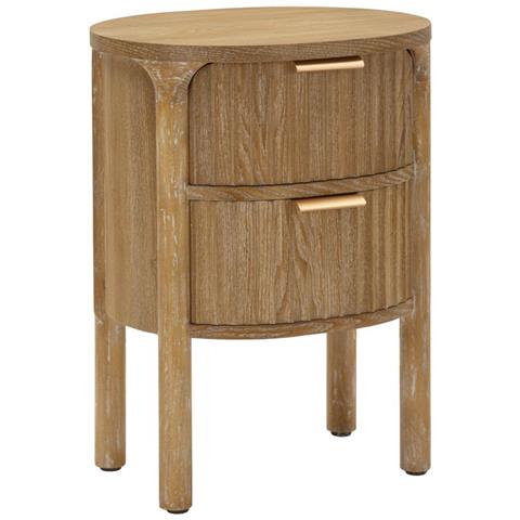 Comodino Mf754 - Marrone - Legno - 38x34,5x52 Cm - Foto 1