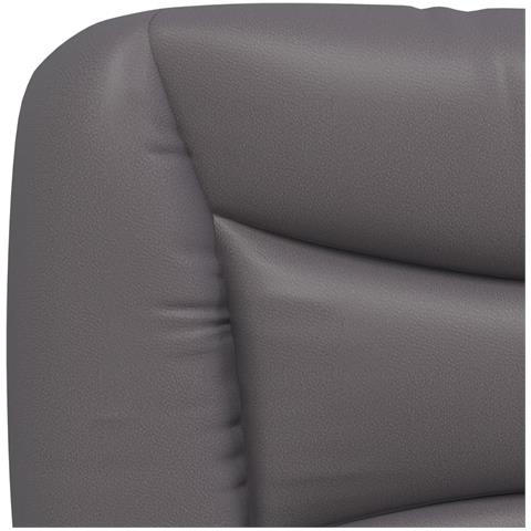 Giroletto con Testiera Crema 100x200 cm in Similpelle - Foto 9