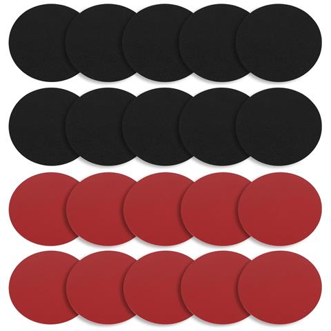 Sottobicchieri In Feltro Per Bicchieri, Double-face, Antiscivolo, Neri, 21 Pezzi - Foto 5