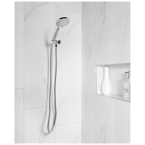 Kit Doccia Con Soffione E Flessibile Tamushal 3 Funzioni Argento - Foto 1