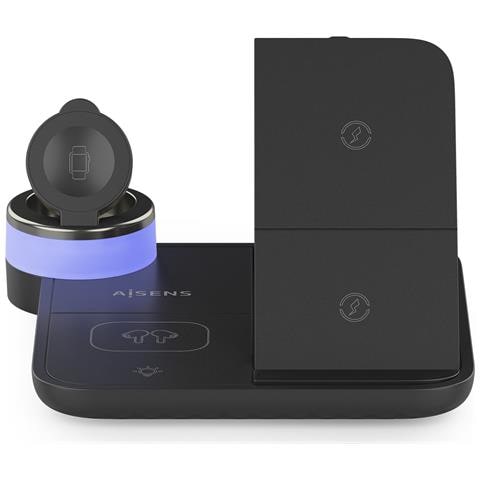 ASCH-15W4WC062-BK Caricabatterie per dispositivi mobili Cuffie, Smartphone, Orologio intelligente Nero USB Carica wireless Interno - Foto 8