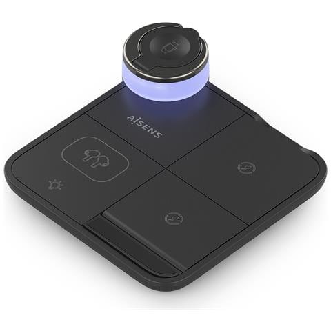 ASCH-15W4WC062-BK Caricabatterie per dispositivi mobili Cuffie, Smartphone, Orologio intelligente Nero USB Carica wireless Interno - Foto 1