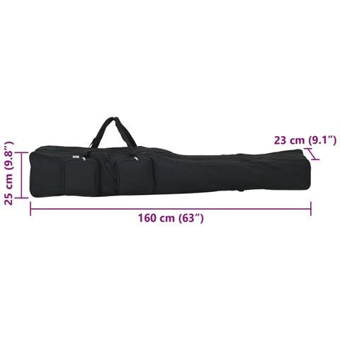 Borsa per Canna da Pesca Nera 160 cm in Tessuto Oxford - Foto 7