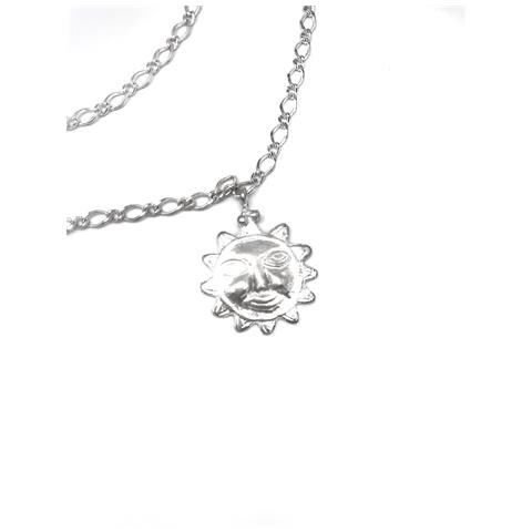 Cintura A Catena In Argento Con Pendenti Con Dettagli A Raggi Di Sole - Foto 2