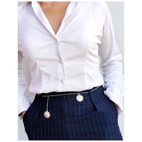 Cintura A Catena In Argento Con Pendenti Con Dettagli A Raggi Di Sole - Foto 3