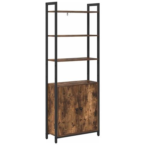 Armadio per Libri Rovere fumé 60 x 24 x 161 cm - Foto 1