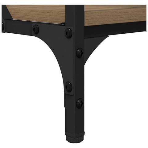 Tavolino da salotto Rovere artigianale 100 x 50 x 50 cm - Foto 9