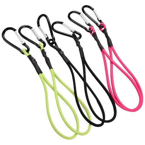 Set Da 10 Mini Cavi Elastici - Cinghie Elastiche Da 25 Cm Con Moschettone Rose Red - Foto 6
