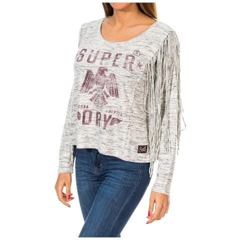 Maglione A Maniche Lunghe Da Donna Colorado Fringe G60000gn - Foto 1