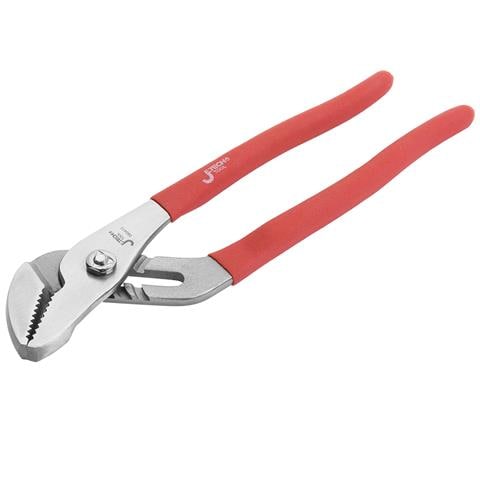 Pinze per pompa ad acqua 10"" (250mm), ganascia diritta regolabile, in acciaio industriale per linguette e scanalature - Foto 5