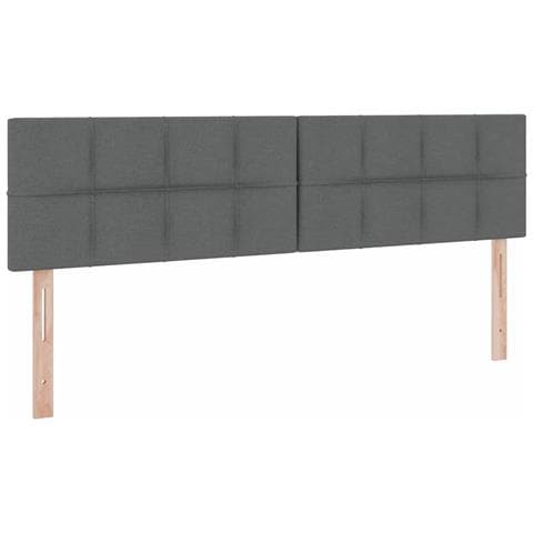 Letto con Contenitore Grigio scuro 200 x 200 cm Pelle Sintetica - Foto 9
