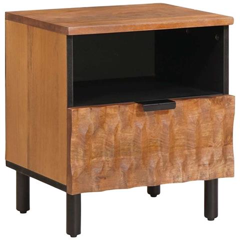 Armadio da Notte con cassetto 2 pcs Marrone 40 x 33 x 46 cm - Foto 2