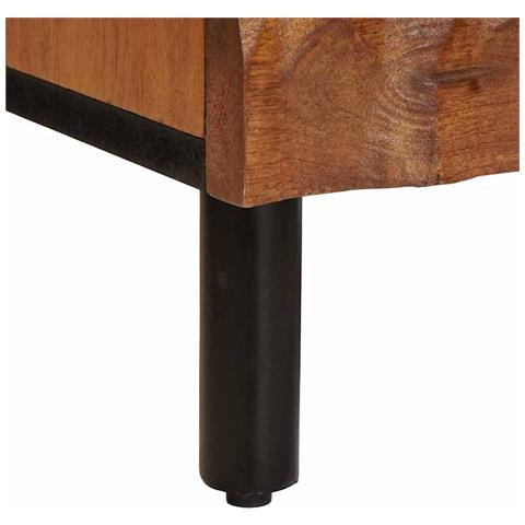 Armadio da Notte con cassetto 2 pcs Marrone 40 x 33 x 46 cm - Foto 9