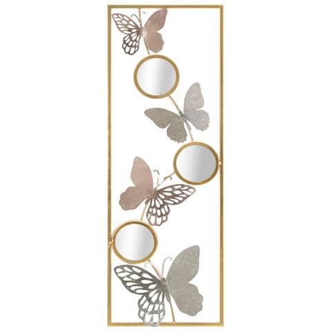 Decorazione In Metallo 3d Farfalla 6-multicolore-metallo-31x2x90 Cm - Foto 1