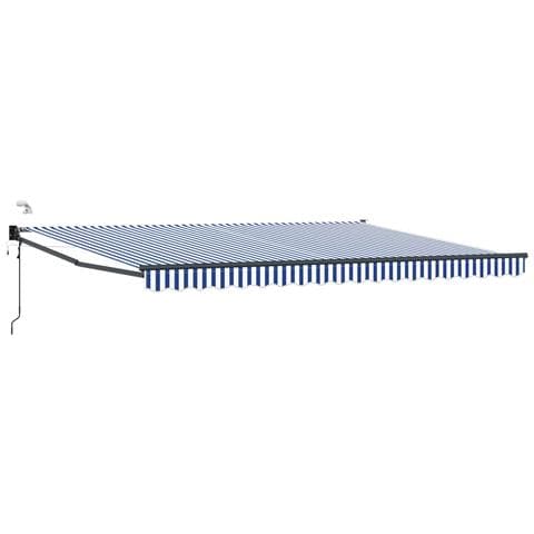 Tettuccio Elettrico Retrattile Blu e Bianco 4,5 × 3 m - Foto 1
